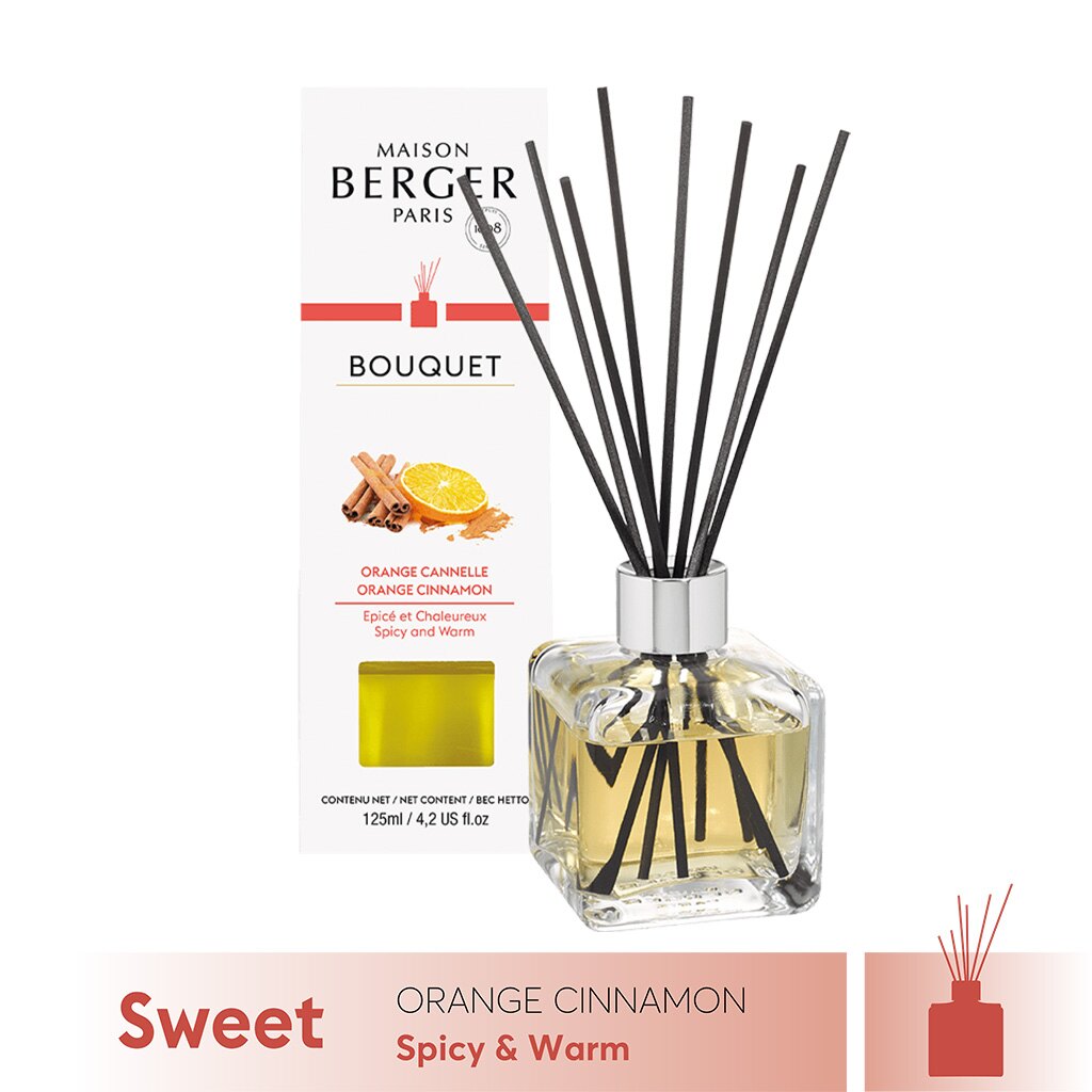 Maison Berger - Lọ tinh dầu khuếch tán hương Orange Cinnamon - 125ml