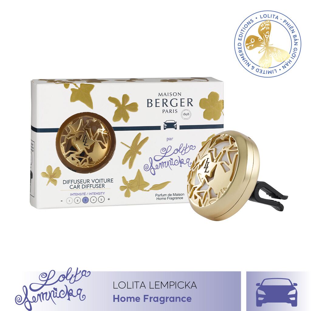 Maison Berger - Bộ kẹp tinh dầu xe hơi Lolita Lempicka Gold - 2 món