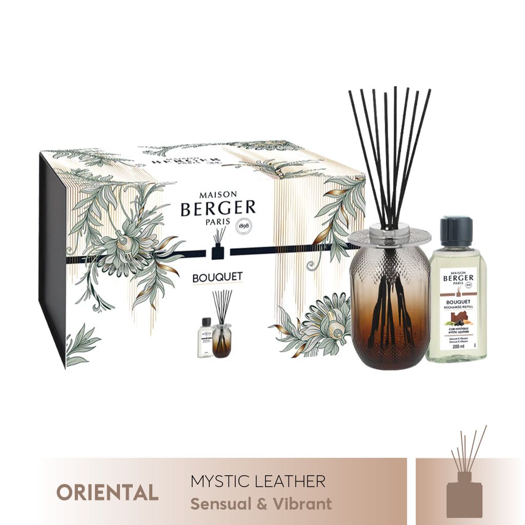 Maison Berger - Bộ lọ tinh dầu khuếch tán Evanescence Fauve - 200ml - 2 món