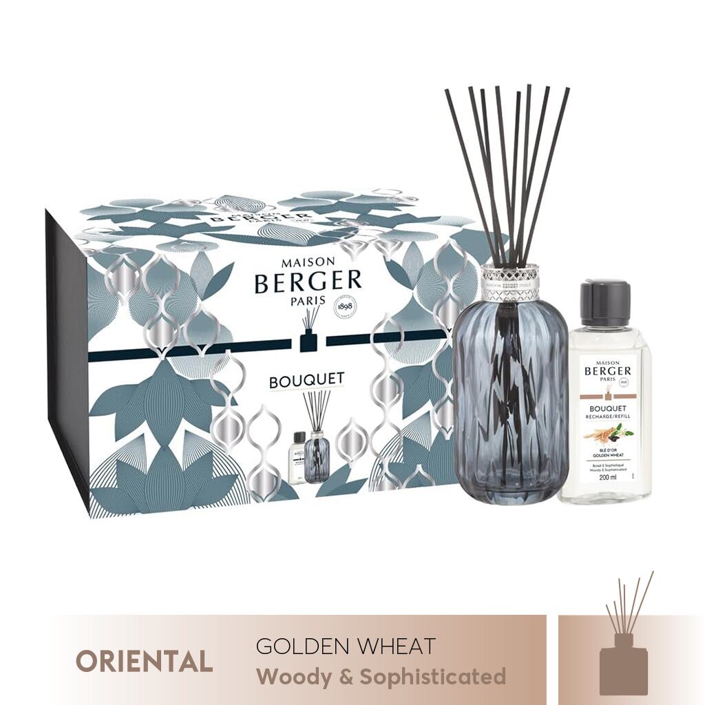 Maison Berger - Bộ lọ tinh dầu khuếch tán Quintessence Blue - 200ml - 2 món