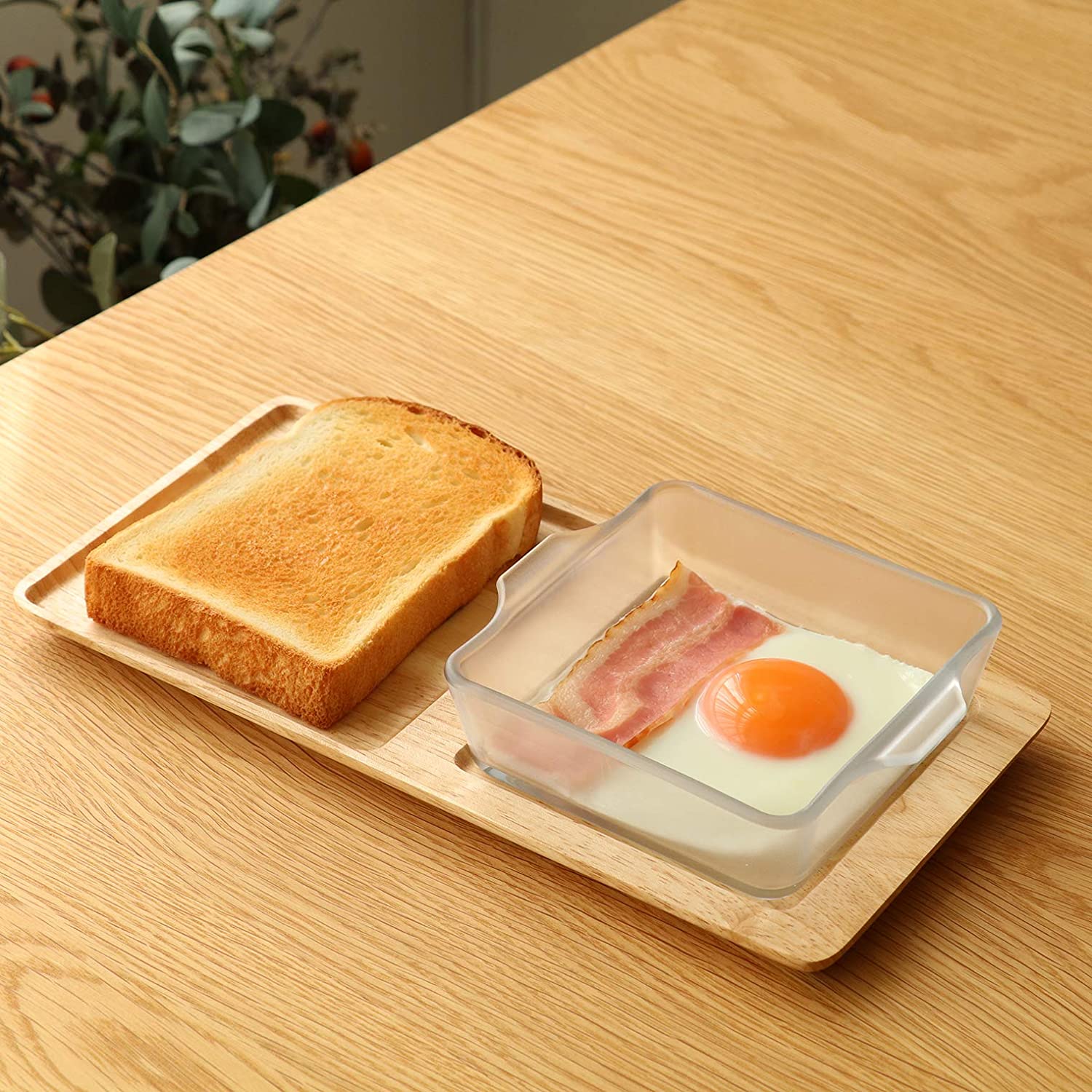 Aderia - Cera Bake - Bộ khay nướng bánh hình vuông - 0.4L - 2 món