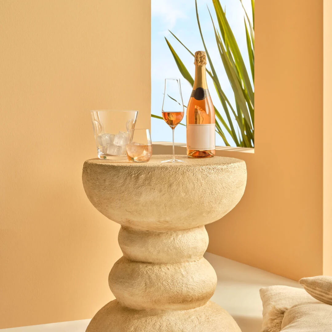 NUDE - Ly rượu champagne Ghost Zero Tulip