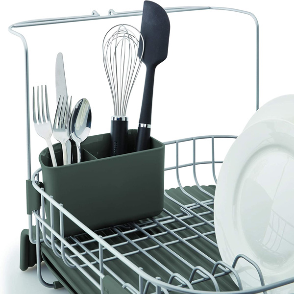 KitchenAid - Kệ chén đĩa bằng thép không gỉ Expandable màu xám