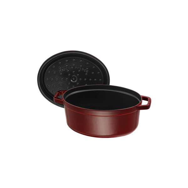 Staub - Nồi oval màu đỏ lựu - 31cm - OPEN BOX