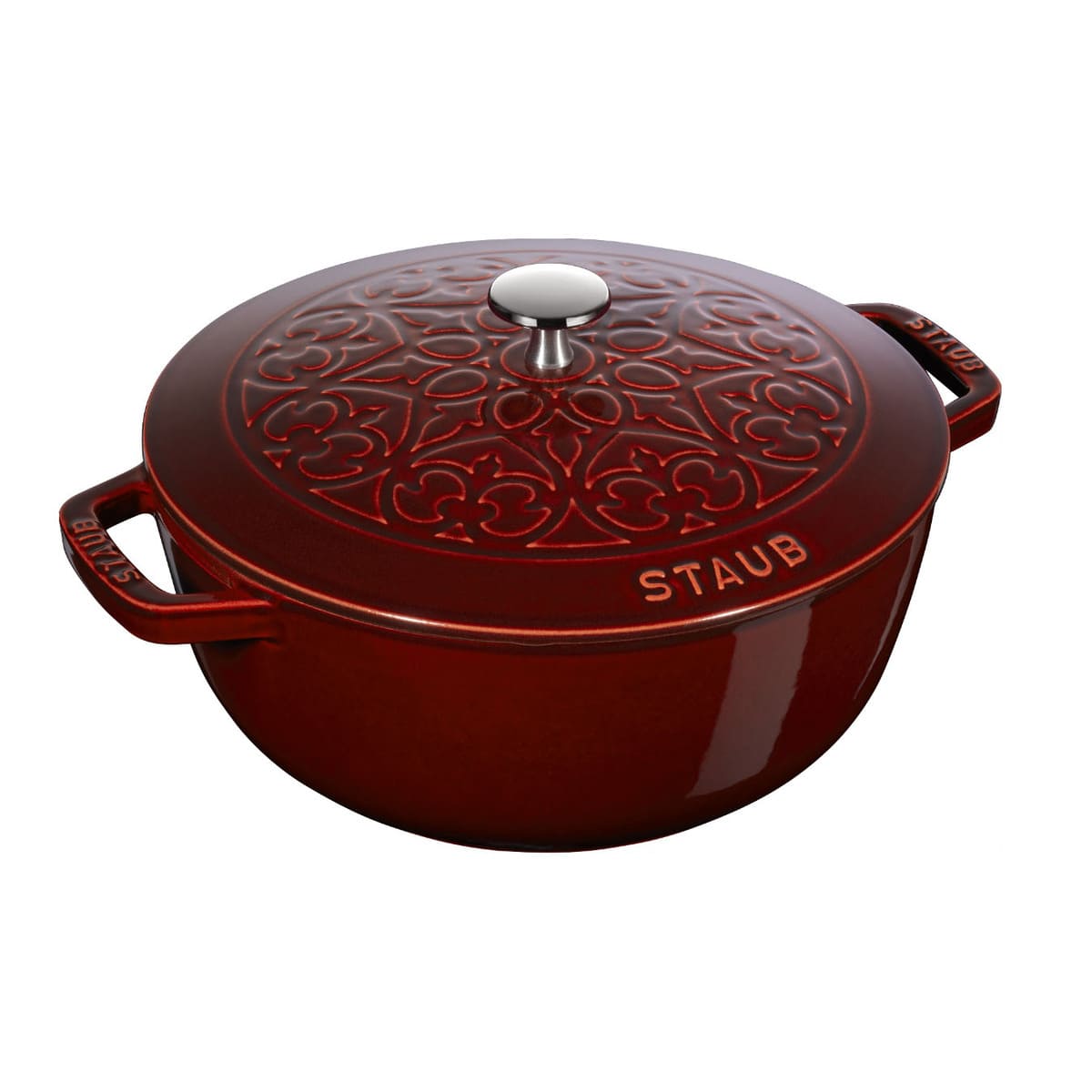 Staub - Nồi gang tròn màu đỏ Bordeaux - 26 cm (4.9L)