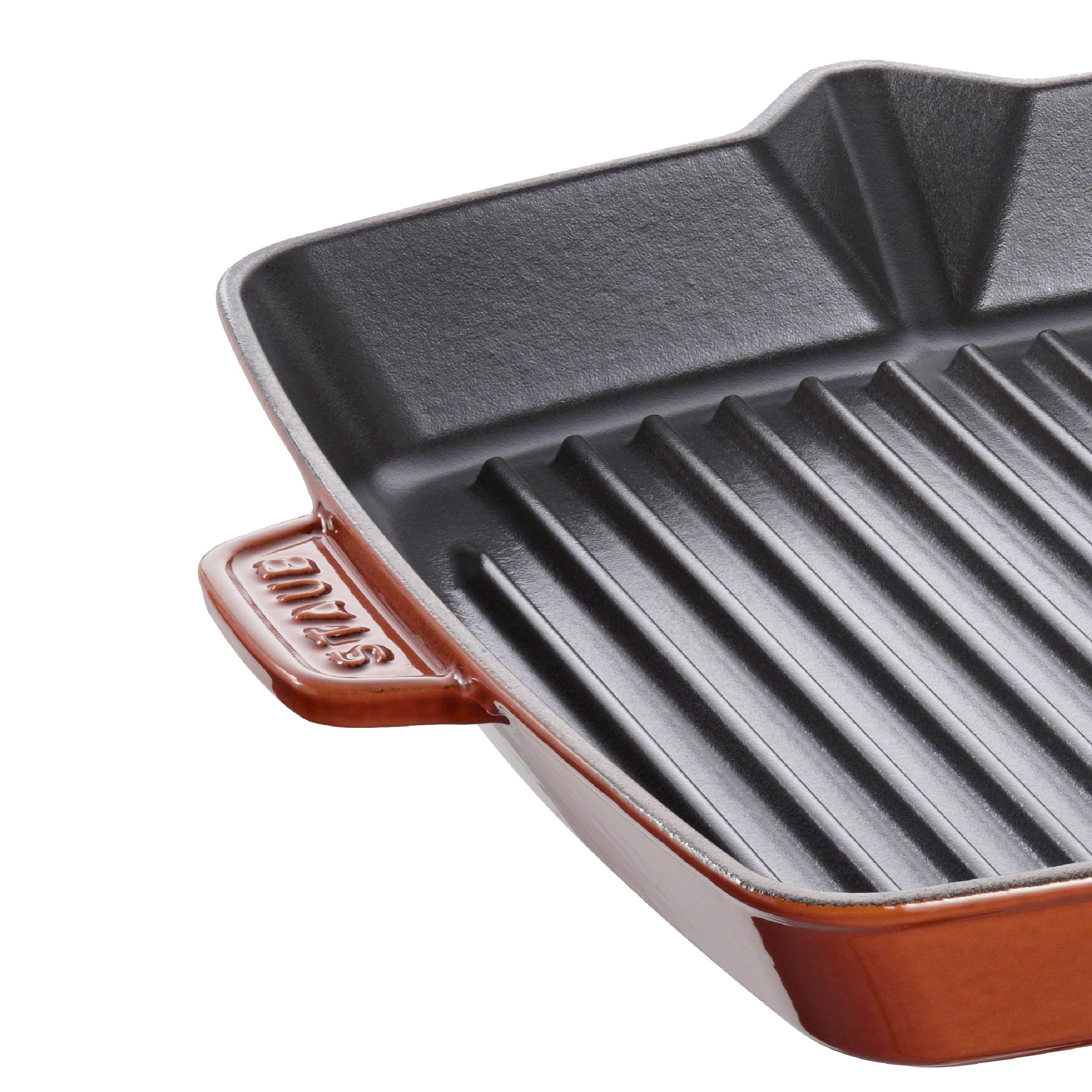 Chảo nướng vuông STAUB màu nâu vàng - 26cm