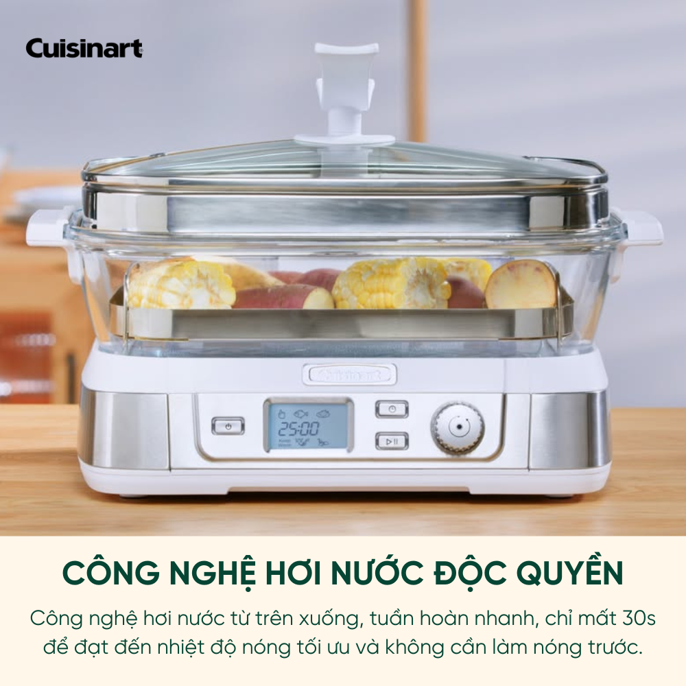 Nồi hấp điện Cuisinart STM-3000HK