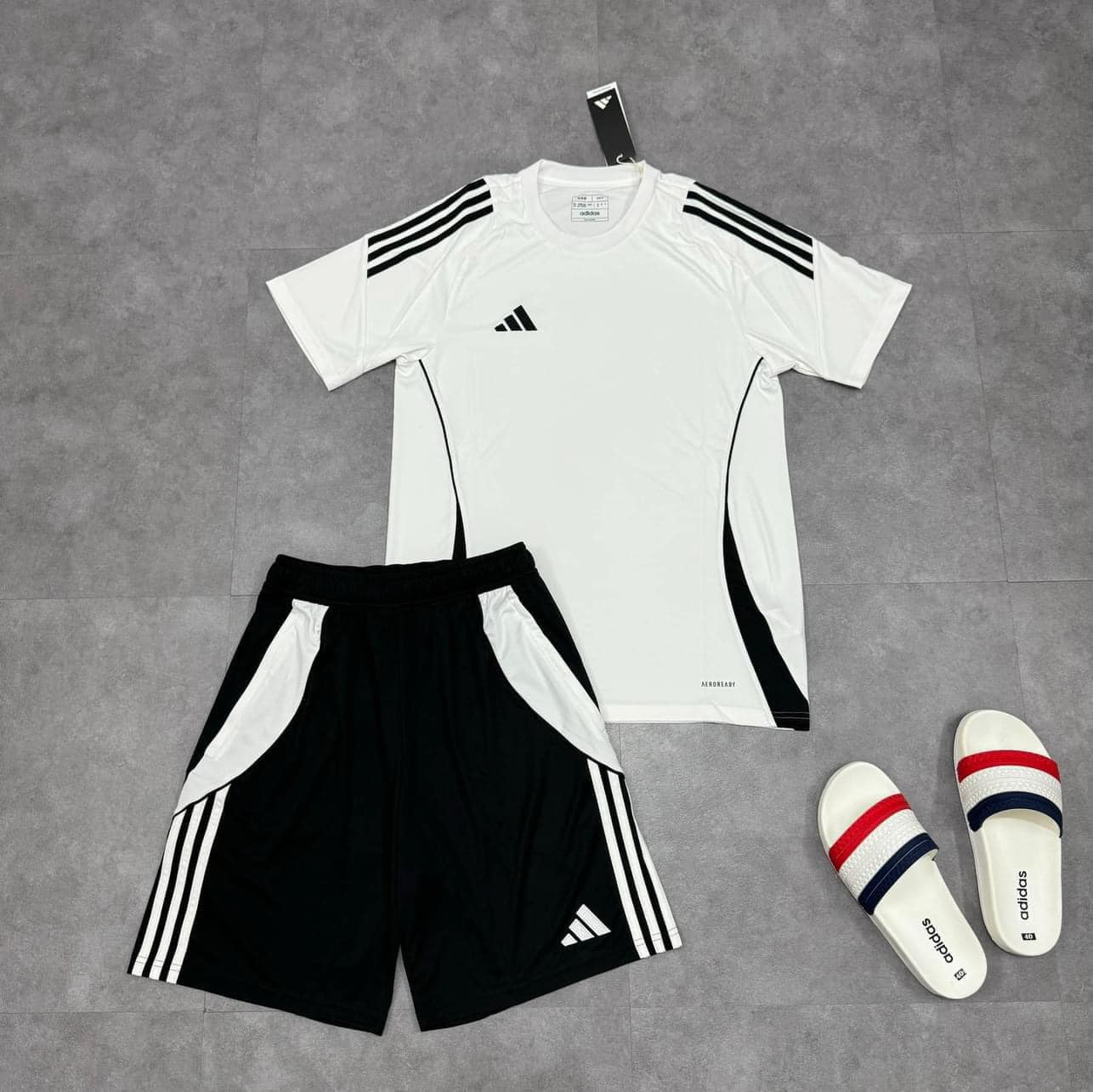 Set Quần Áo Adidas Tiro 24 Jersey  White [ IS1019/IR9376 ]