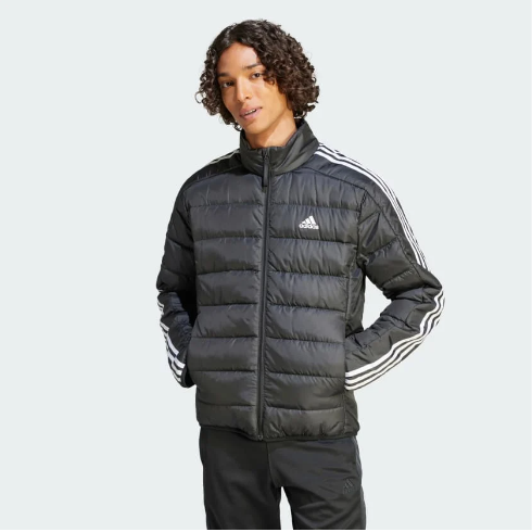 Áo Adidas Essentials 3-Stripes Light Down Jacket Black [ HZ4431 ]