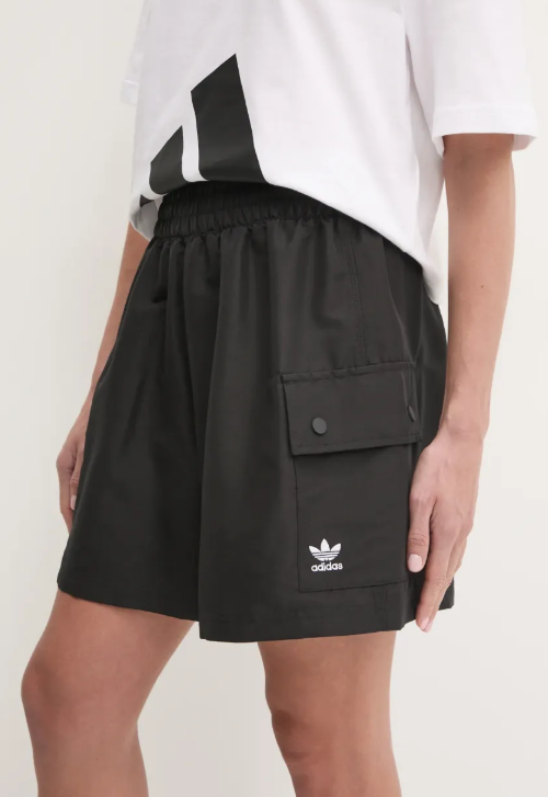 Quần Adidas Essentials Woven High Waist Cargo Black [ JD1514 ]