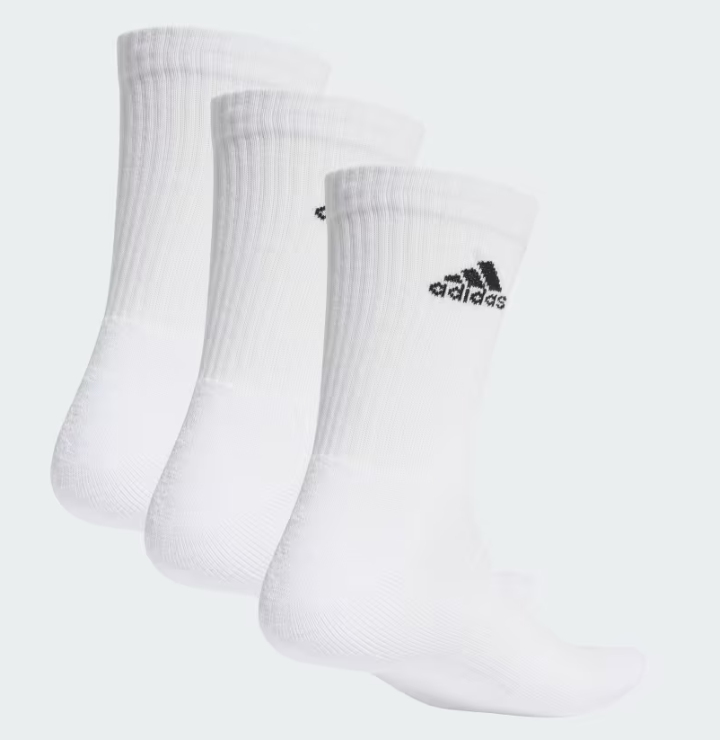 Set Tất Adidas Cushioned Crew Socks 3 Pairs White [ HT3446 ]