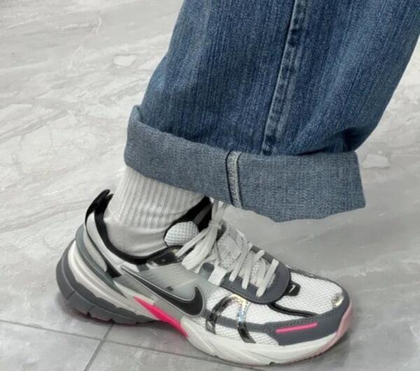 Giày Nike V2K Run Grey Pink [ FZ5061 100 ]