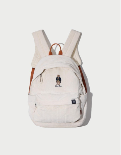 Balo Whoau Vải Corduroy Ivory [ WHAKC4T01A-00 ]