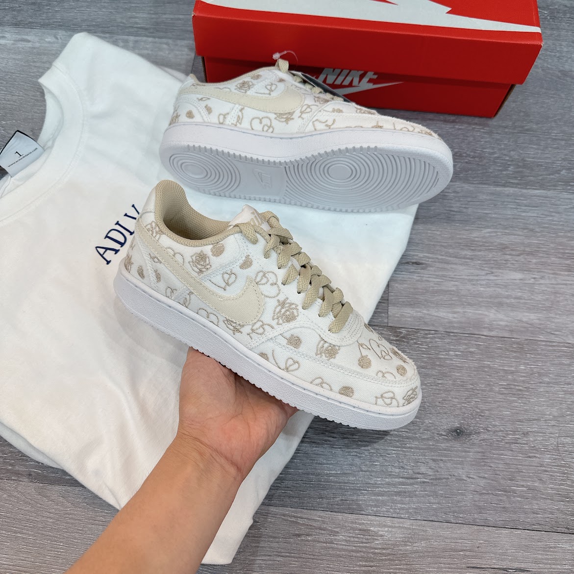 Giày Nike Court Vision Low Valentine Day [ DJ9297 100 ]