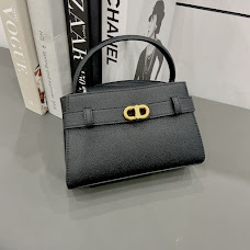 Túi Charles & Keith Aubrielle Metallic-Buckle Top Handle Bag - Black [ CK2-50270880 ]