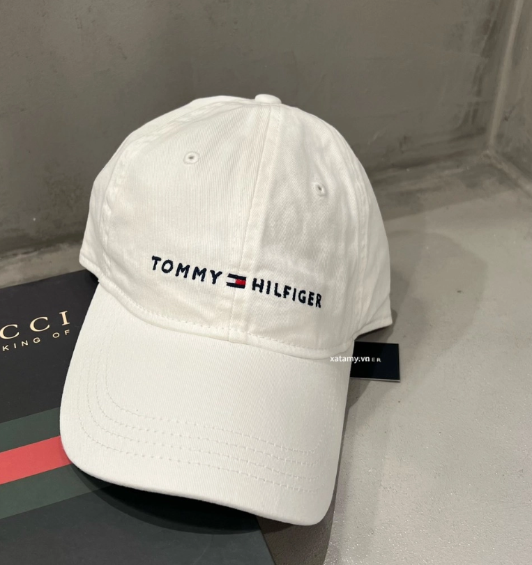 Mũ Tommy Hilfiger Embroidered Tommy Logo Baseball Cap White [ 7878600 100 ]