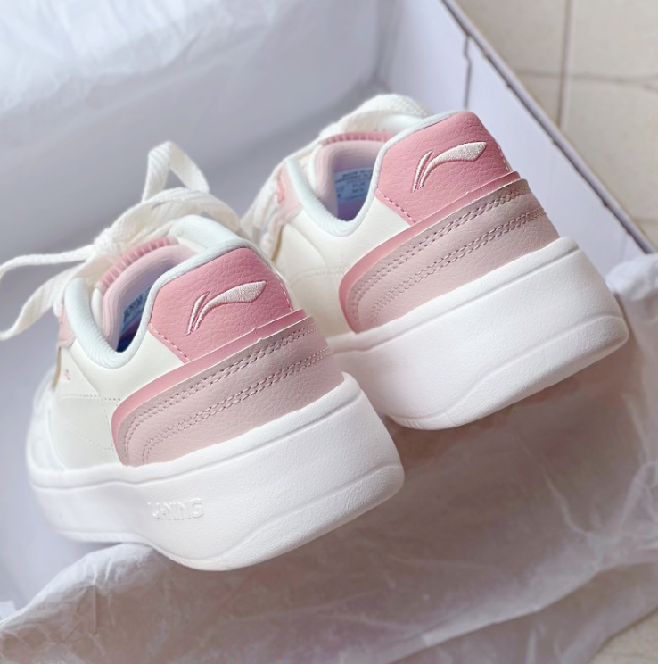 Giày Li-Ning Classic White Pink [ AGCU112-1 ]
