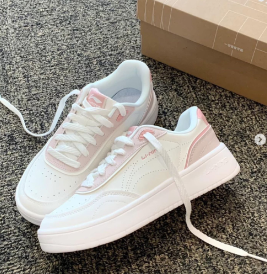 Giày Li-Ning Classic White Pink [ AGCU112-1 ]