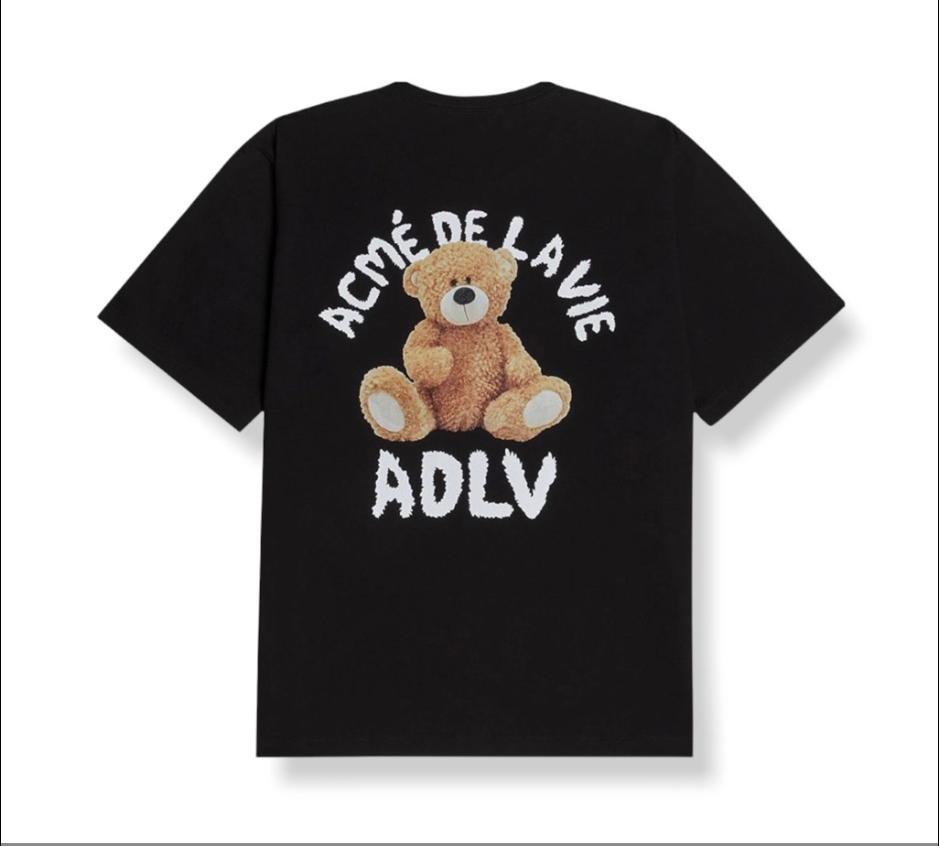 Áo Thun ADLV Teddy Bear Màu Đen  [ADLV21SS SSADBK TBD]