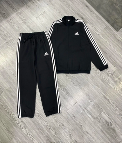 Set Quần Áo Adidas Aeroready Essentials Regular Fit 3 Stripes Đen [ GK9950 ]