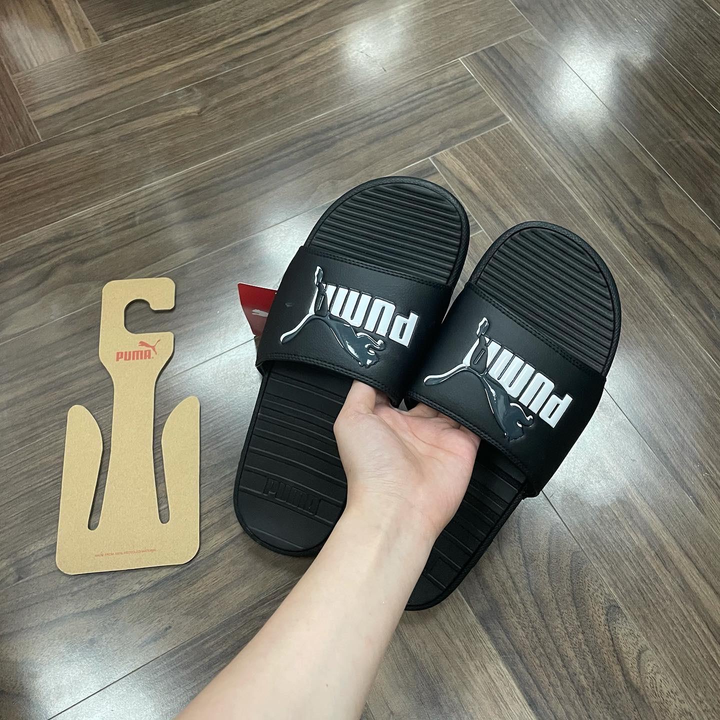 Dép Puma Cool Cat Leap Black White [ 383441 01 ]