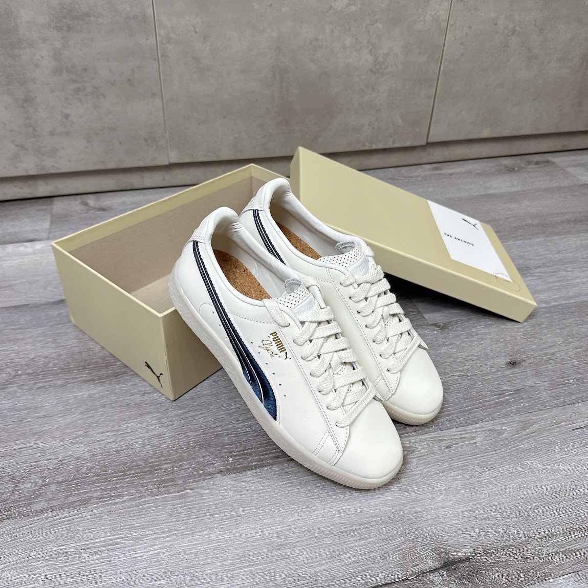 Giày Puma Clyde Warm White Parisian Night [ 398568-01 ]