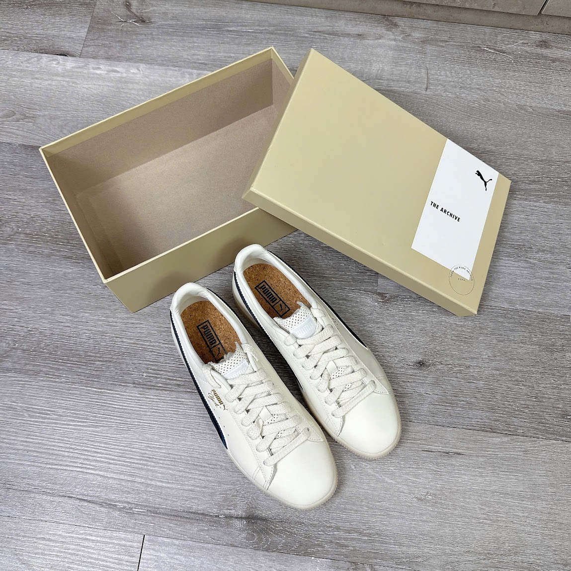 Giày Puma Clyde Warm White Parisian Night [ 398568-01 ]