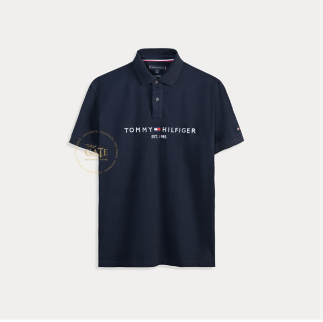 Áo Polo Tommy Hilfiger Regular Fit Embroidered Stripe Logo Navy [ 78JB112 410 ]