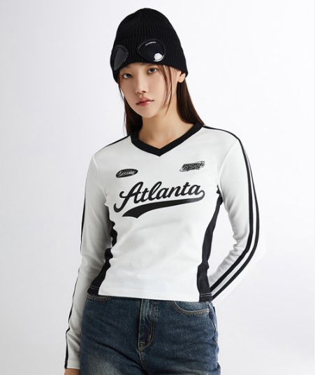 Áo Thun Dài Tay Spao Atlanta White [ SPLWE23G51 04 ]