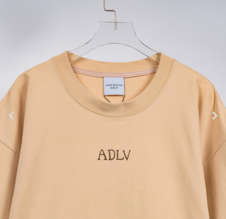 Áo Thun ADLV Glossy Basic Logo Beige Black [ADLV21SS-SSLGLB-BEG]