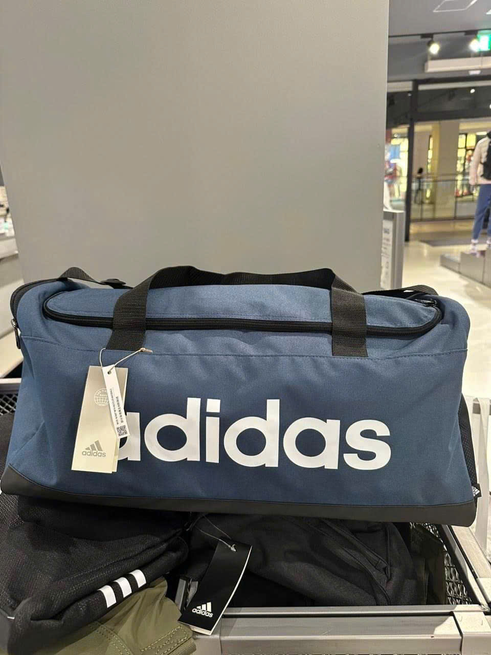 Túi Adidas Duffel Logo Essentials Navy [ GN2039 ]
