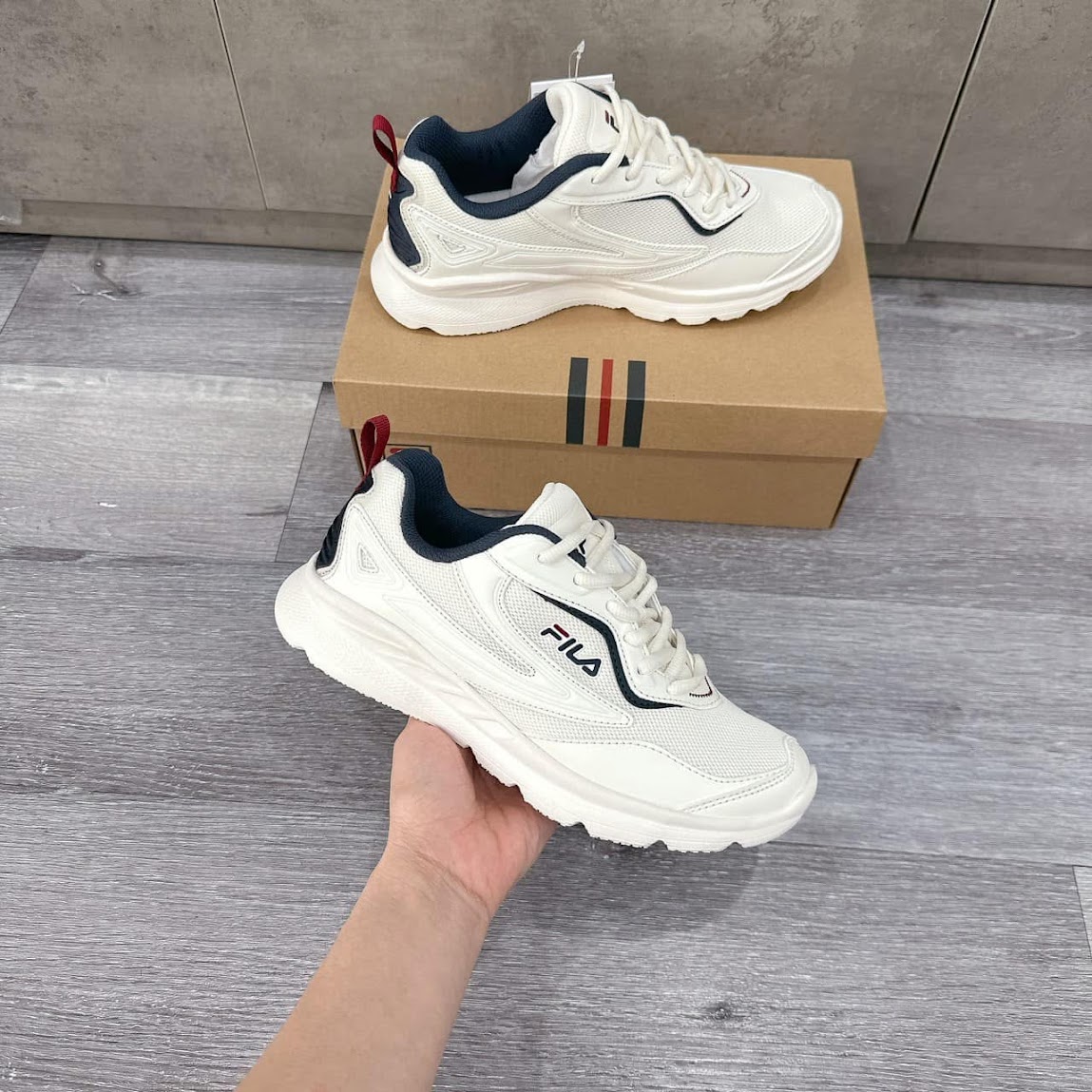 Giày Fila Wavelet V2 Màu Kem [ 1RM02472F-920 ]