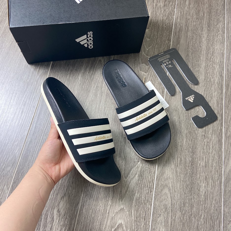 Dép Adidas Adilette Comfort Since 1972 Black Gold GW5966