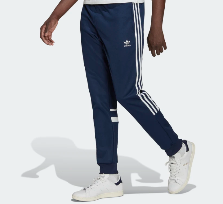 Quần Nỉ Adidas Adicolor Classics Cut Line Pants Blue [ HK7428 ]