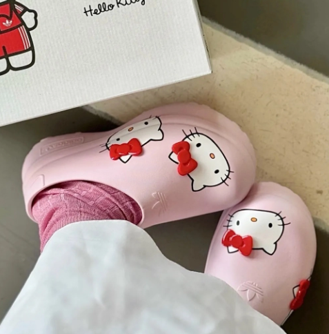Sục Adidas Adifom Stan Smith Mule Hello Kitty Hồng [ IG4446 ]