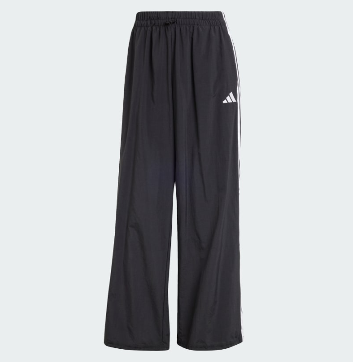 Quần Adidas Essentials 3-Stripes Lifestyle Woven Parachute Black [ JE1306 ]