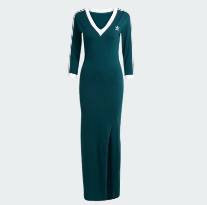 Váy Adidas Adicolor Classics 3-Stripes Maxi Dress Green [ JY2940 ]