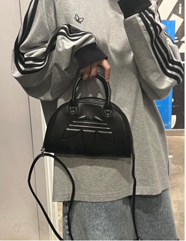 Túi Adidas Polyurethane Trefoil Satchel Black [ IT7378 ]