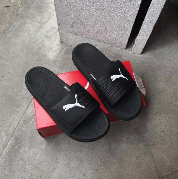 Dép Puma Softride Black White [ 382112 01 ]