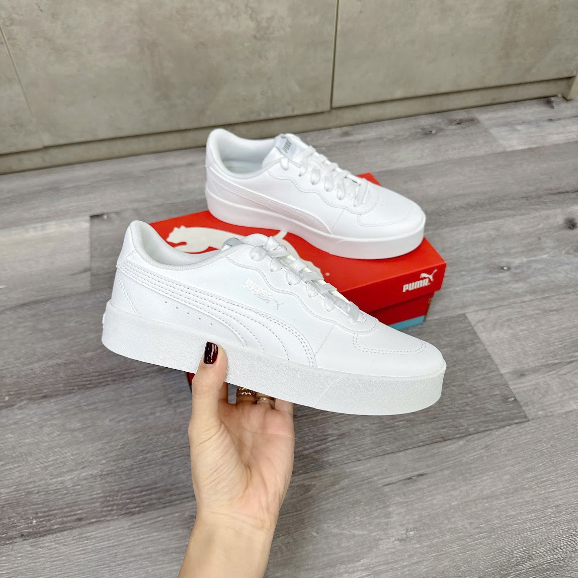 Giày Puma Skye Clean All White [  380147 02 ]