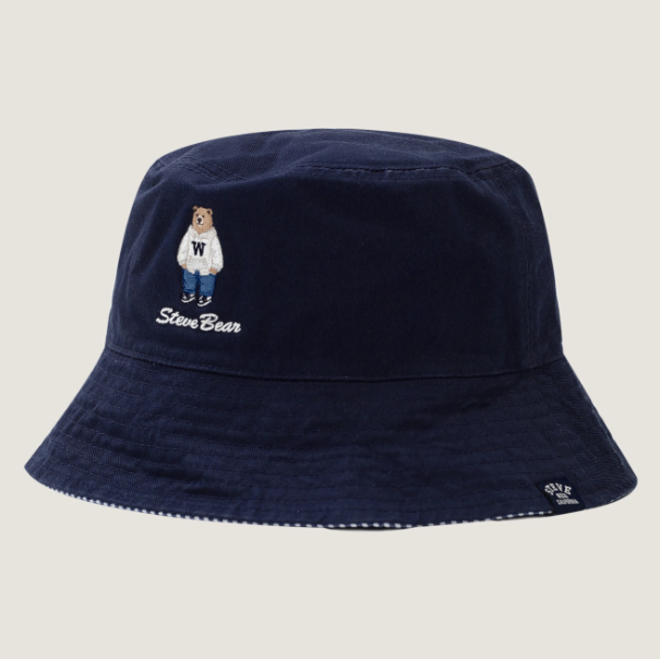 Mũ Whoau Steve Reversible Bucket Hat Navy [ WHACD1201A-00 ]