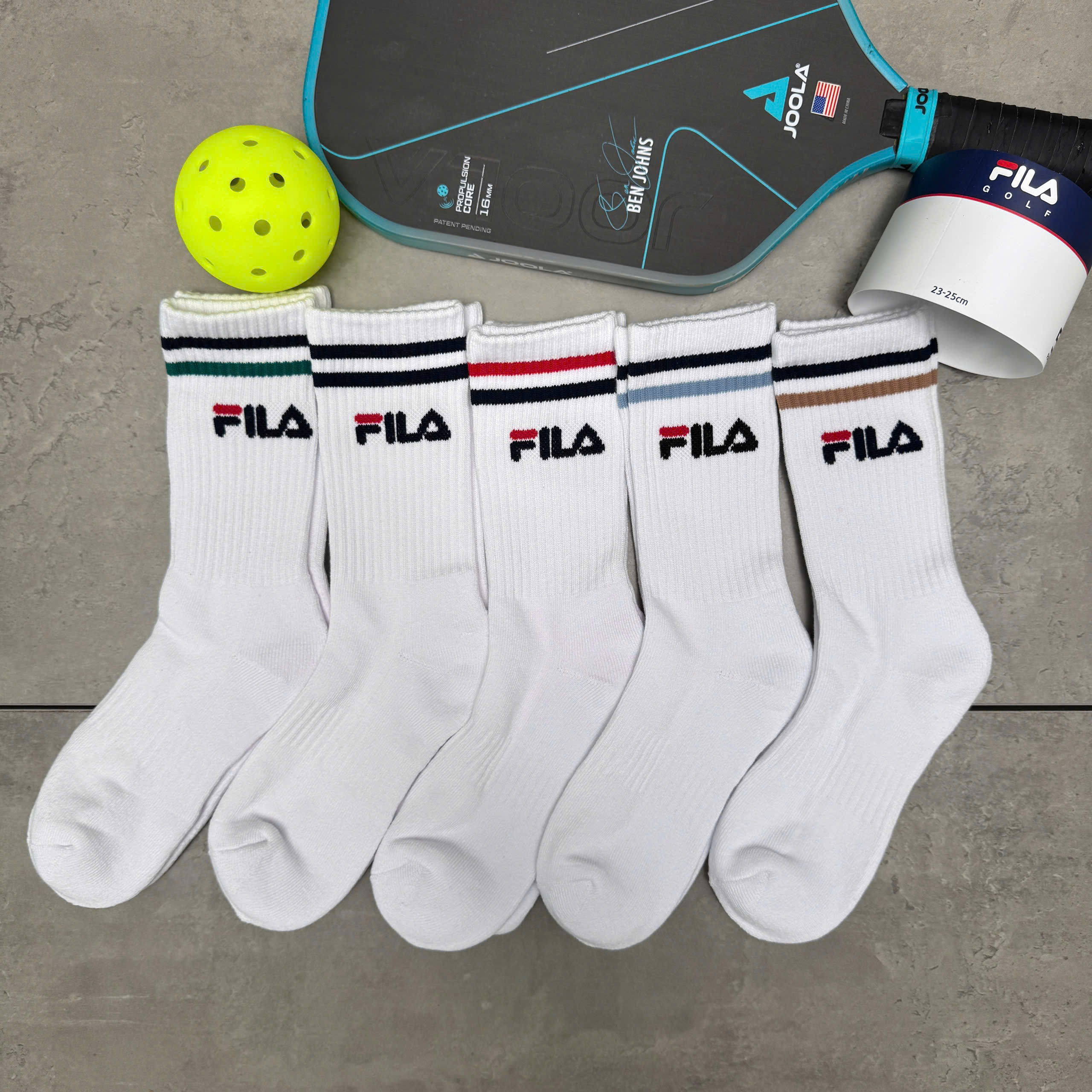 Set Tất Fila 5 đôi cổ cao [ FG3SCF20322F ]