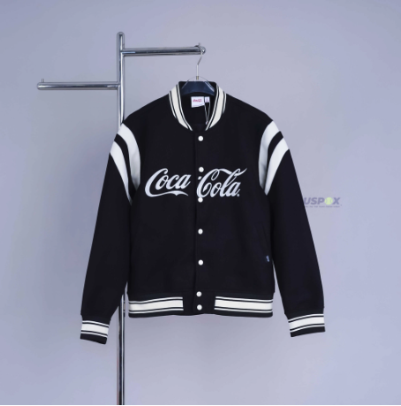 Áo Khoác Bomber Coca Cola Brown Black [ 80031086A ]