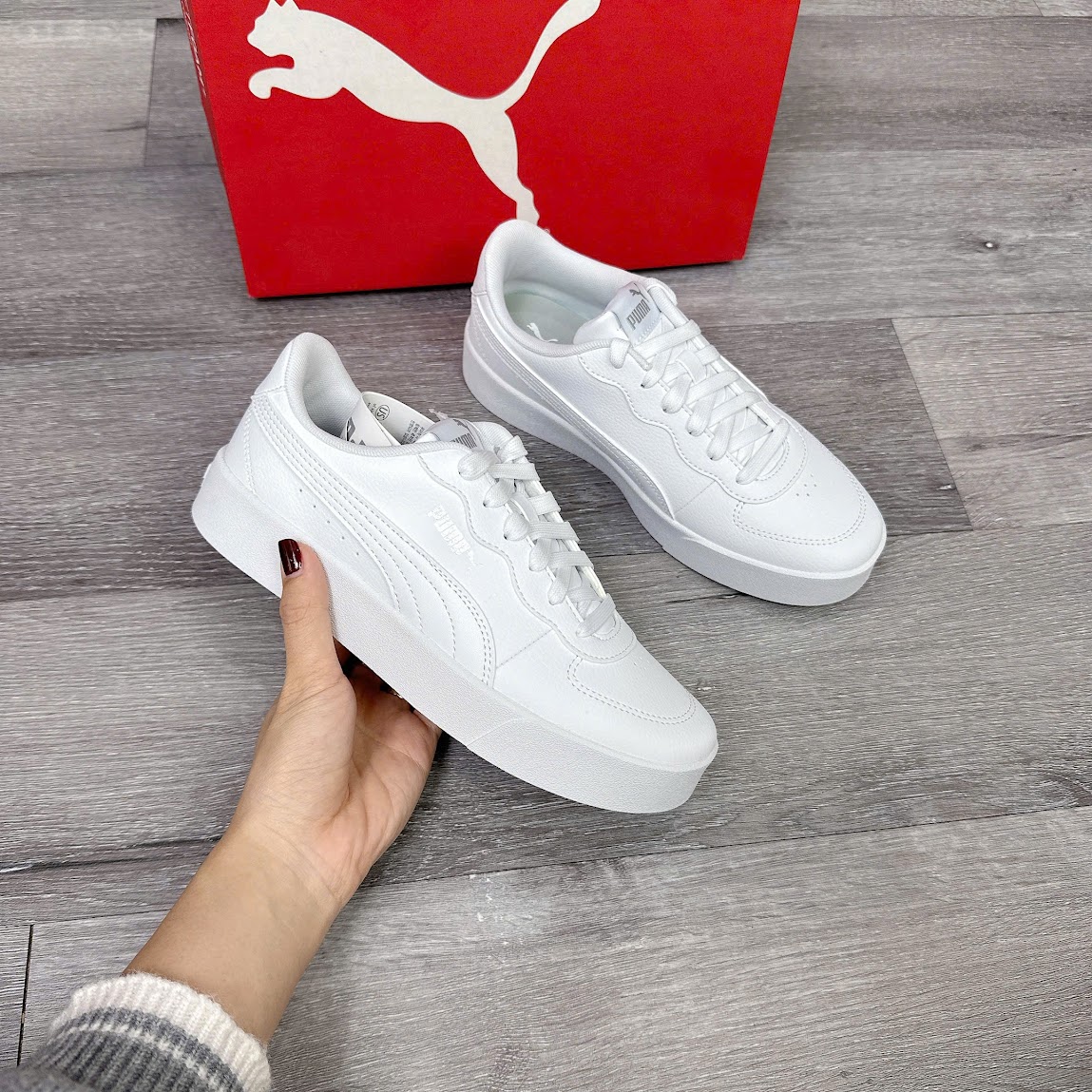 Giày Puma Skye Clean All White [  380147 02 ]