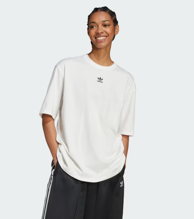 Áo Adidas Essentials Boyfriend White [ JC8967 ]