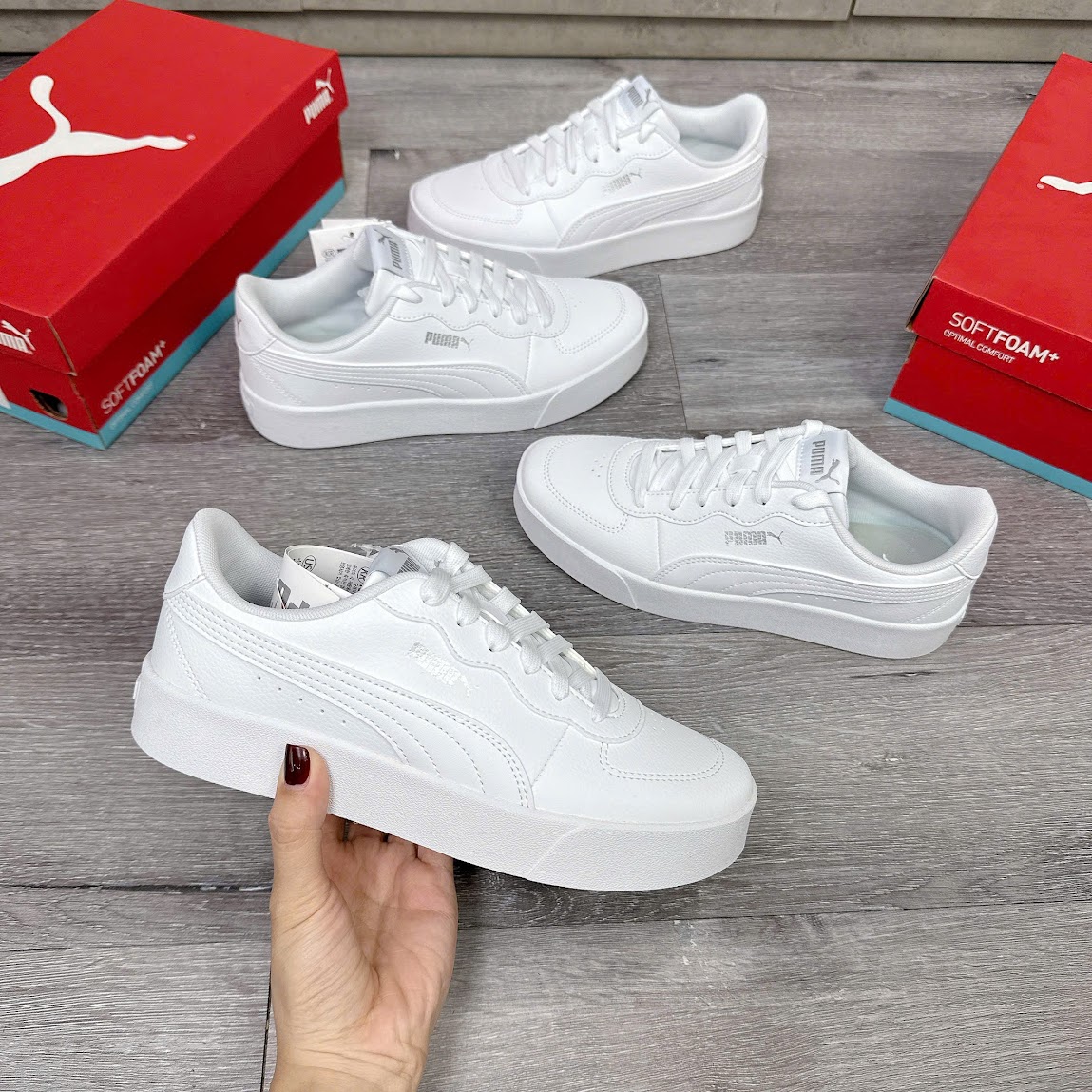 Giày Puma Skye Clean All White [  380147 02 ]