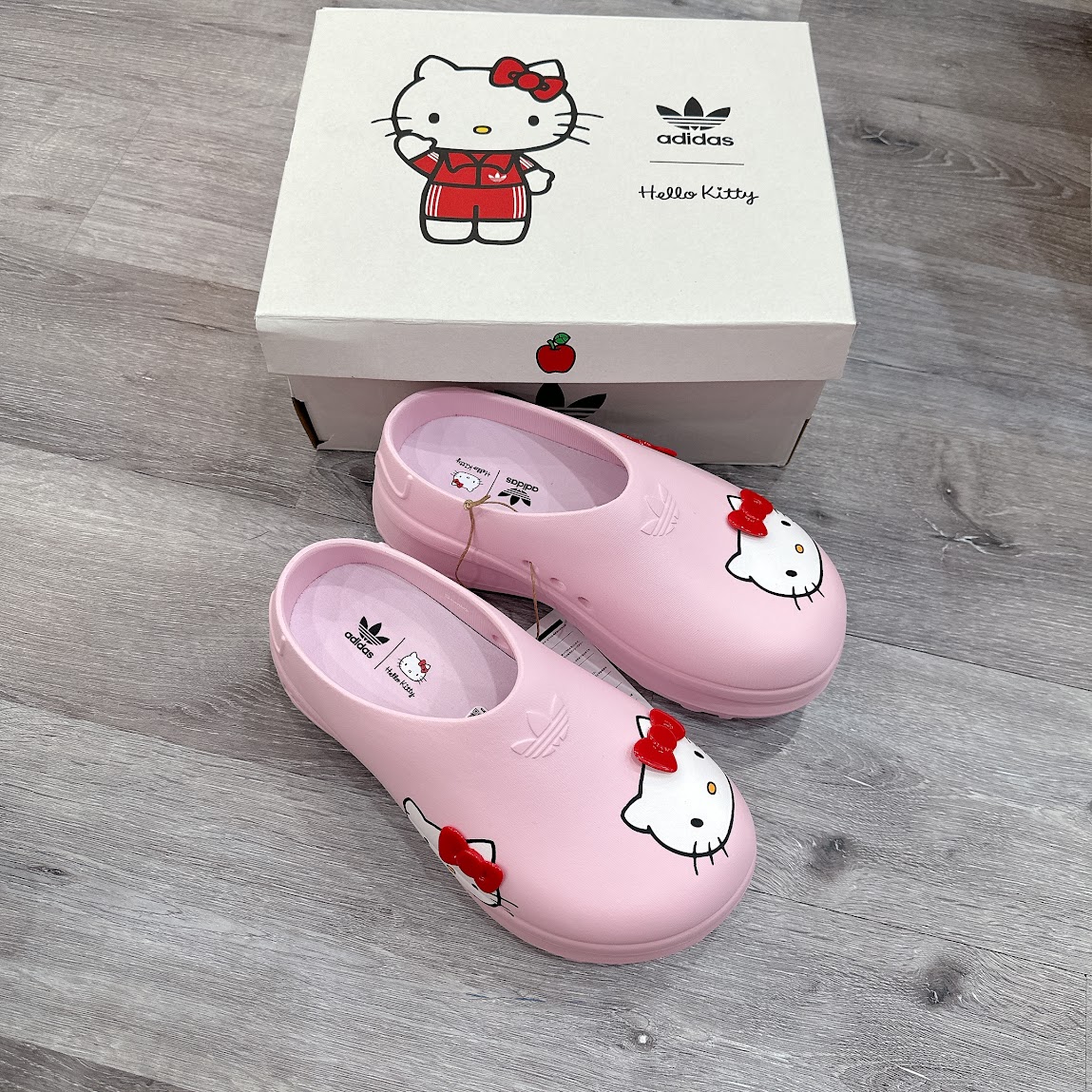 Sục Adidas Adifom Stan Smith Mule Hello Kitty Hồng [ IG4446 ]