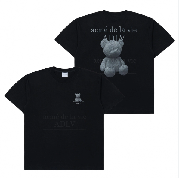 Áo ADLV Fuzzy Bear Light Black [ ADLV-23PW-SSAFZB-BLK ]