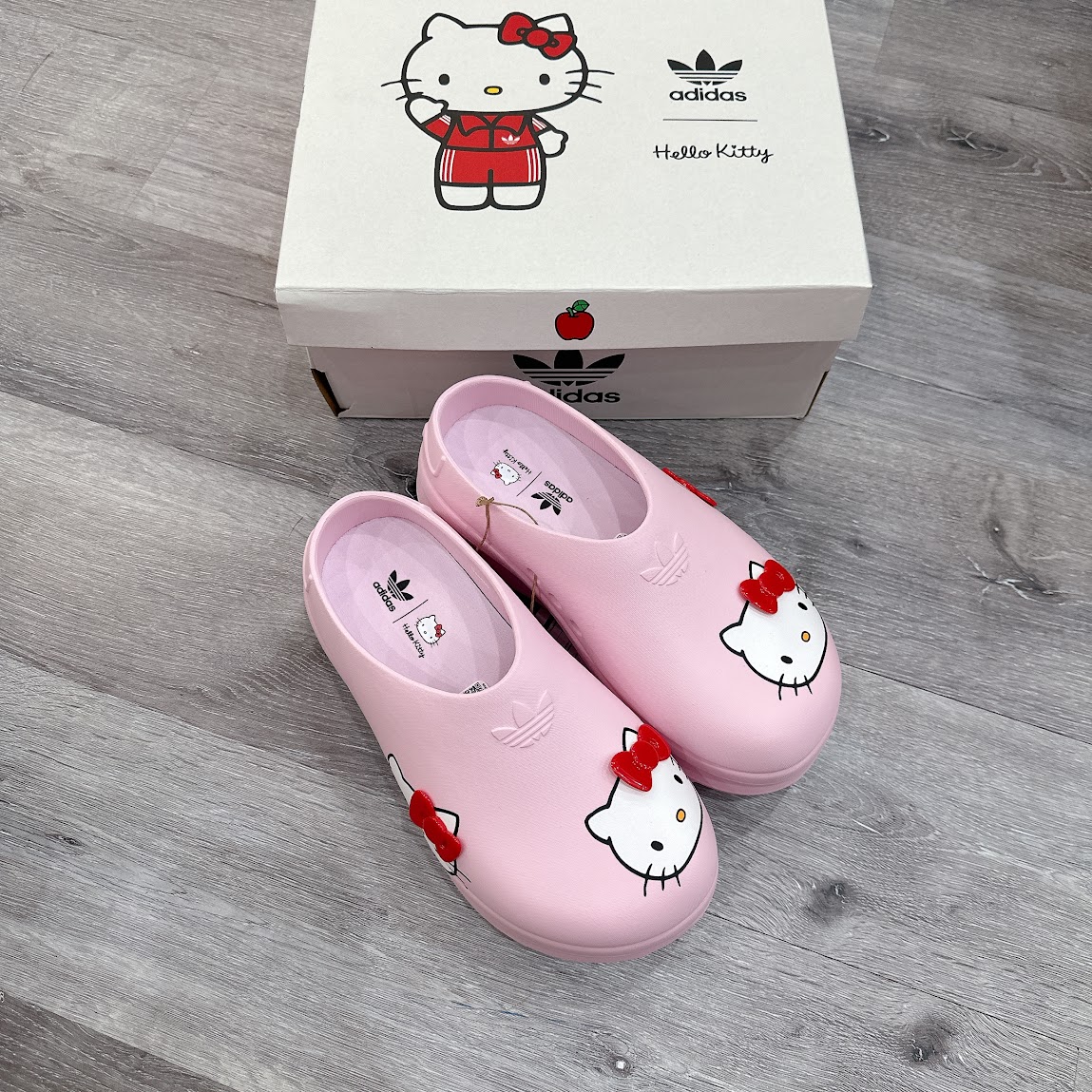 Sục Adidas Adifom Stan Smith Mule Hello Kitty Hồng [ IG4446 ]