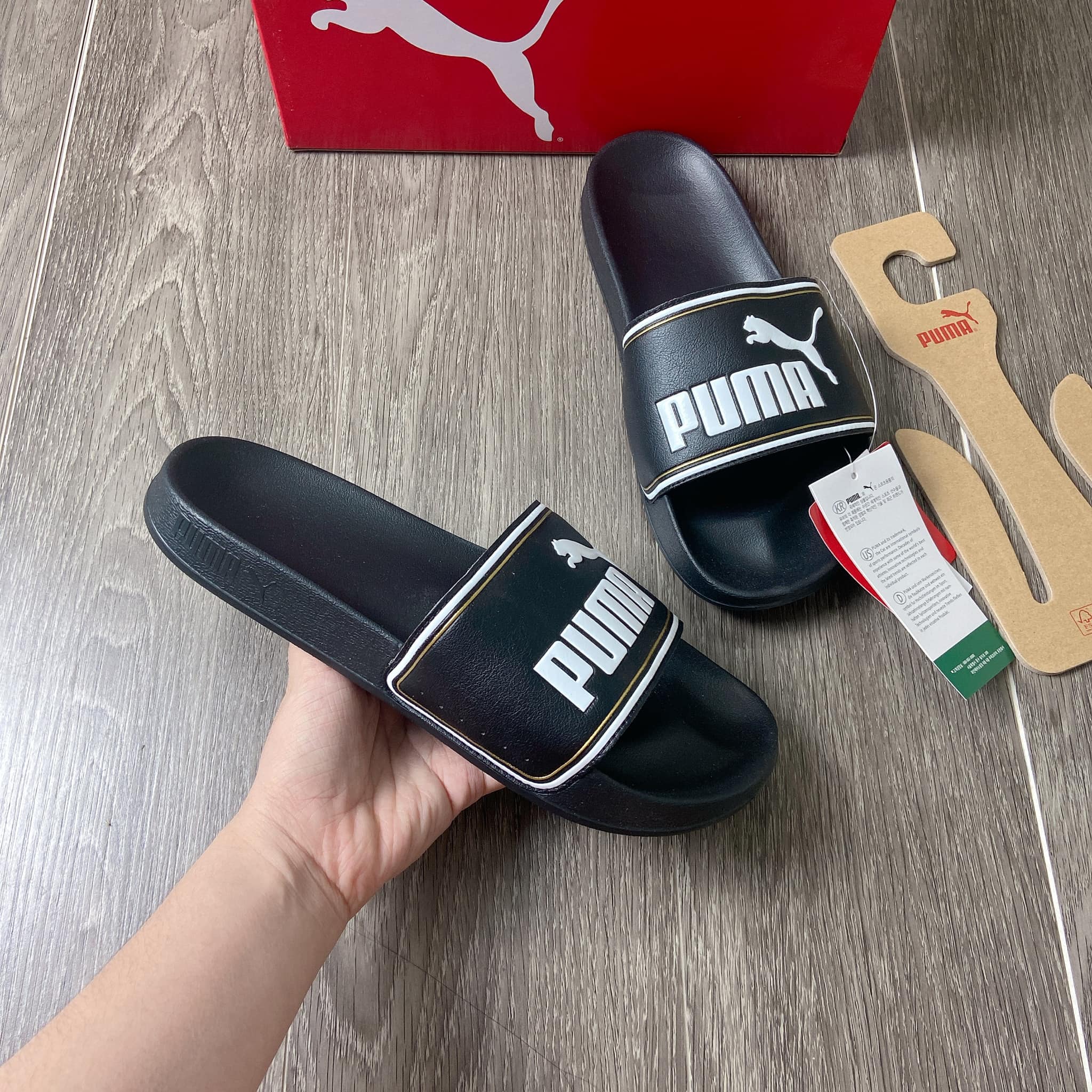 Dép Puma quai ngang bản lớn Leadcat FTR 372276 01